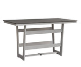 Berlin Gardens MGP Hudson Bar Height 40" x 70" Rectangle Table with Hammered Top