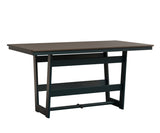 Berlin Gardens MGP Hudson Counter Height 40" x 70" Rectangle Table with Hammered Top