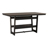 Berlin Gardens MGP Hudson Counter Height 40" x 70" Rectangle Table with Hammered Top