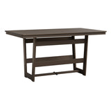 Berlin Gardens MGP Hudson Counter Height 40" x 70" Rectangle Table with Hammered Top