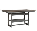 Berlin Gardens MGP Hudson Counter Height 40" x 70" Rectangle Table with Hammered Top