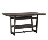 Berlin Gardens MGP Hudson Counter Height 40" x 70" Rectangle Table with Hammered Top