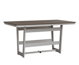 Berlin Gardens MGP Hudson Counter Height 40" x 70" Rectangle Table with Hammered Top