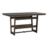 Berlin Gardens MGP Hudson Counter Height 40" x 70" Rectangle Table with Hammered Top