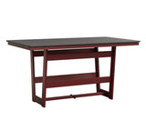 Berlin Gardens MGP Hudson Counter Height 40" x 70" Rectangle Table with Hammered Top