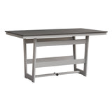 Berlin Gardens MGP Hudson Counter Height 40" x 70" Rectangle Table with Hammered Top