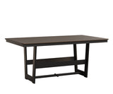 Berlin Gardens MGP Hudson Dining Height 40" x 70" Rectangle Table with Hammered Top
