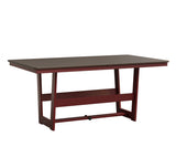 Berlin Gardens MGP Hudson Dining Height 40" x 70" Rectangle Table with Hammered Top