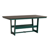 Berlin Gardens MGP Hudson Dining Height 40" x 70" Rectangle Table with Hammered Top