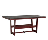 Berlin Gardens MGP Hudson Dining Height 40" x 70" Rectangle Table with Hammered Top