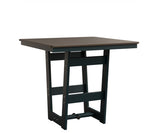 Berlin Gardens MGP Hudson Bar Height 40" x 40" Square Table with Hammered Top