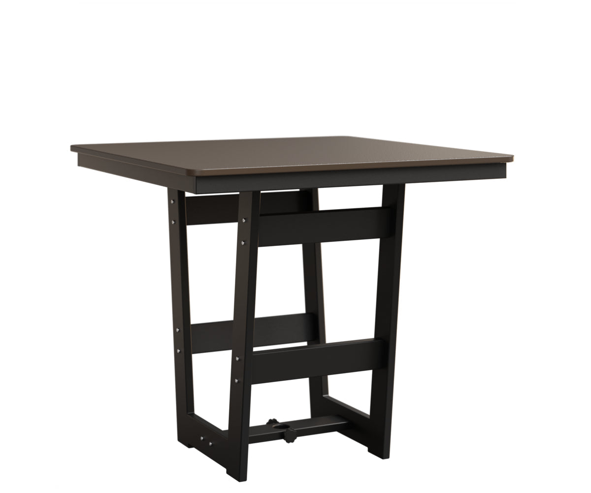 Berlin Gardens MGP Hudson Bar Height 40" x 40" Square Table with Hammered Top