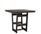 Berlin Gardens MGP Hudson Counter Height 40" x 40" Square Table with Hammered Top