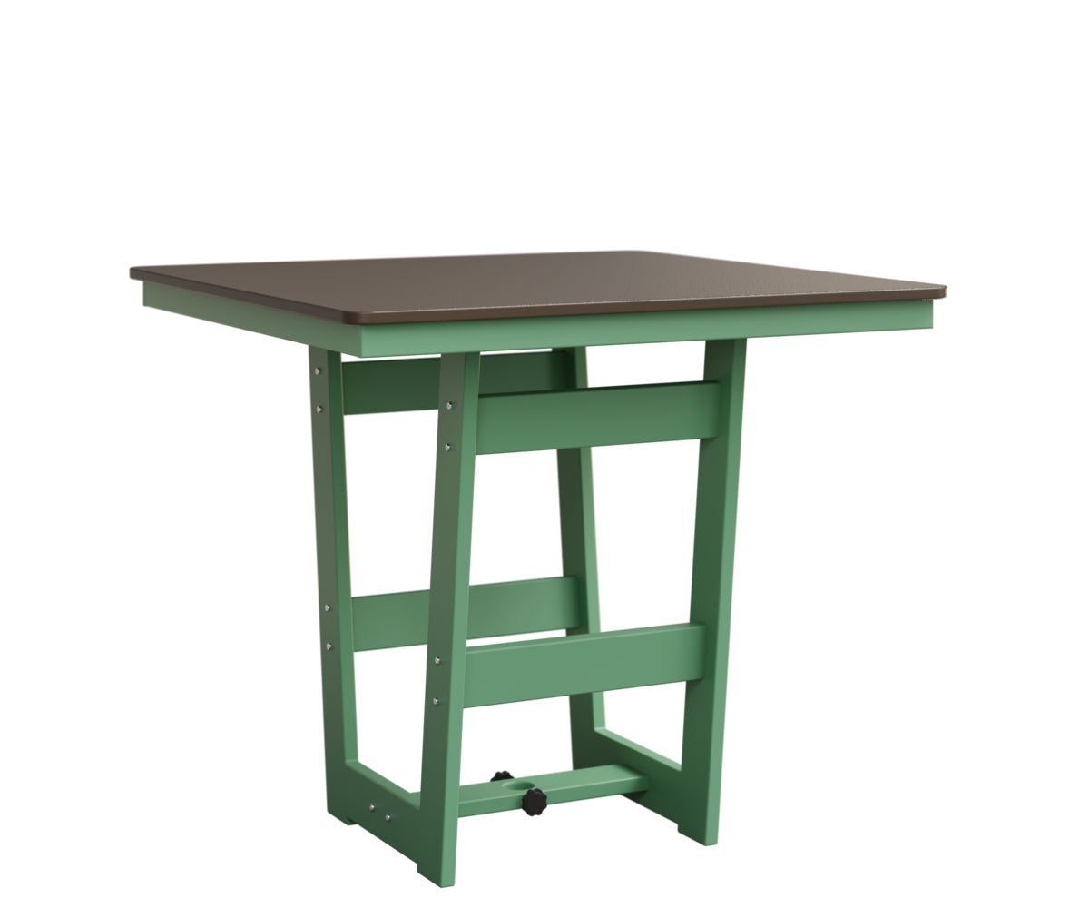 Berlin Gardens MGP Hudson Counter Height 40" x 40" Square Table with Hammered Top