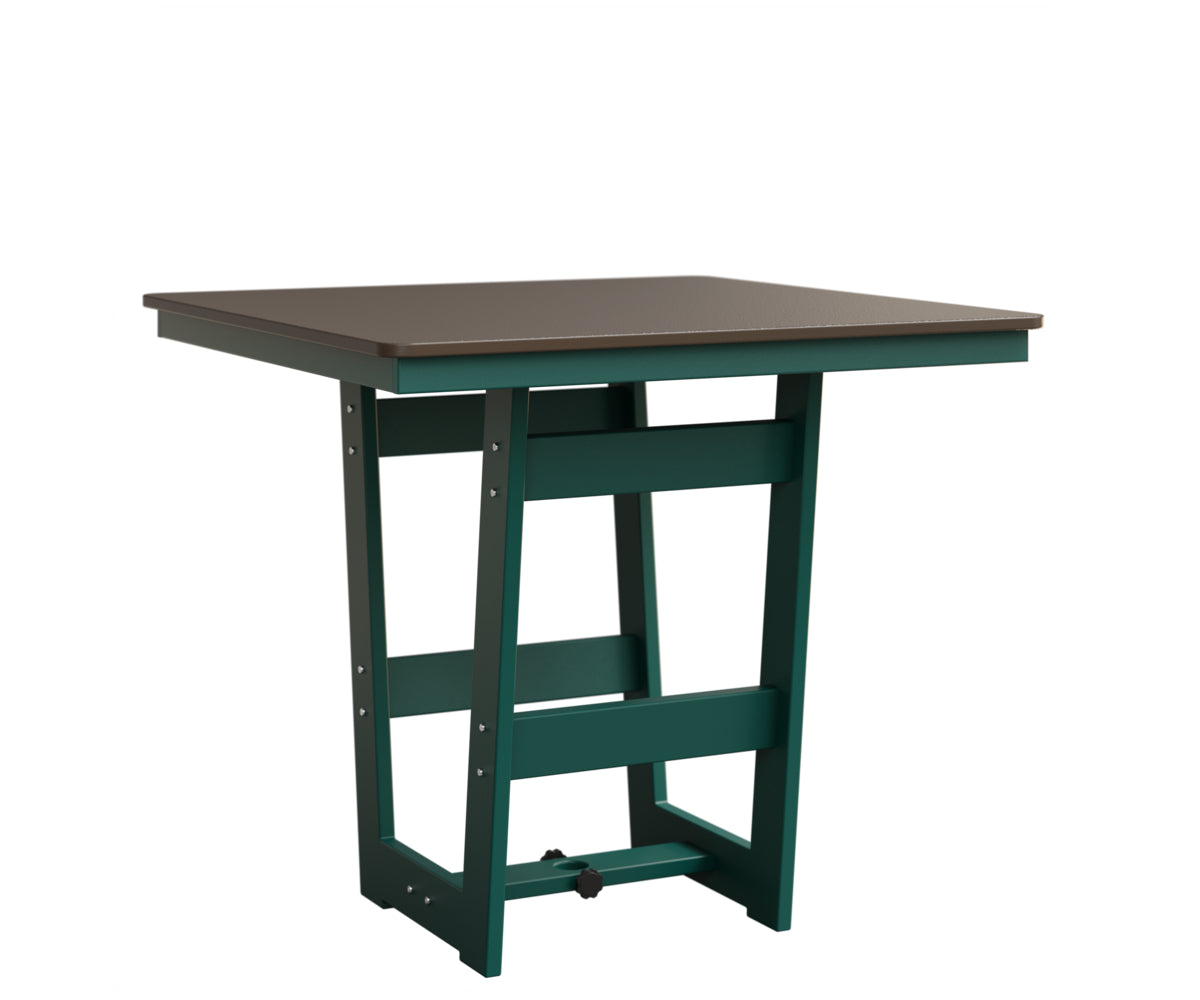 Berlin Gardens MGP Hudson Bar Height 40" x 40" Square Table with Hammered Top