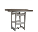 Berlin Gardens MGP Hudson Counter Height 40" x 40" Square Table with Hammered Top
