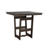 Berlin Gardens MGP Hudson Bar Height 40" x 40" Square Table with Hammered Top