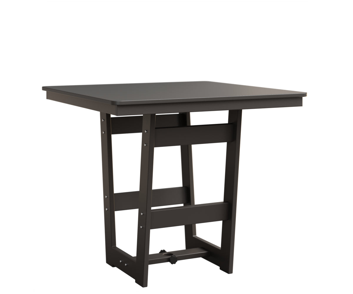 Berlin Gardens MGP Hudson Bar Height 40" x 40" Square Table with Hammered Top