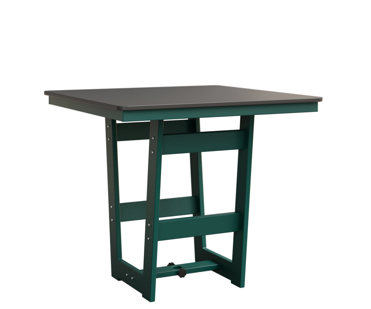Berlin Gardens MGP Hudson Counter Height 40" x 40" Square Table with Hammered Top