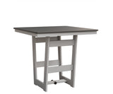 Berlin Gardens MGP Hudson Bar Height 40" x 40" Square Table with Hammered Top