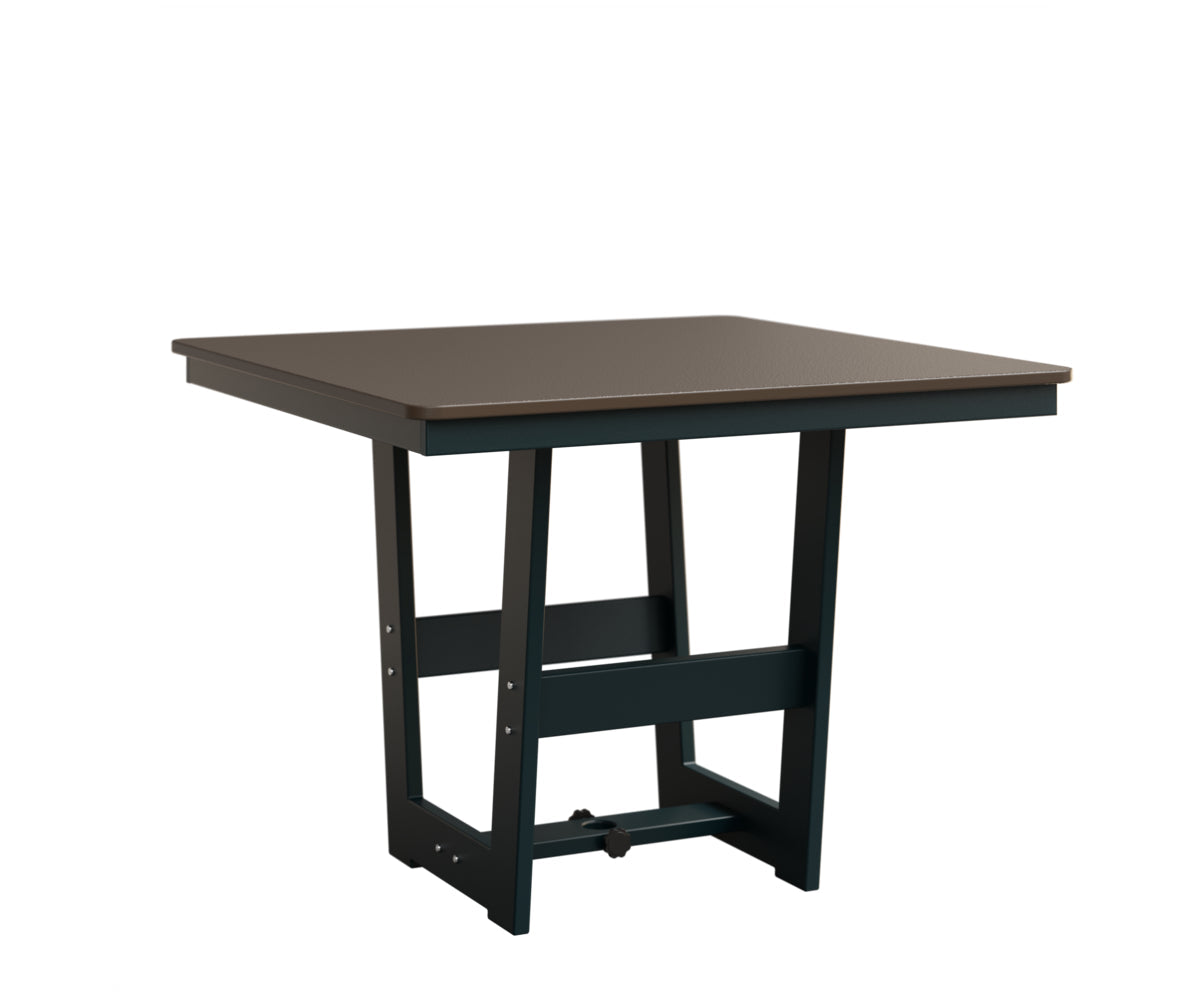 Berlin Gardens MGP Hudson Dining Height 40" x 40" Square Table with Hammered Top