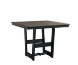 Berlin Gardens MGP Hudson Dining Height 40" x 40" Square Table with Hammered Top