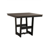 Berlin Gardens MGP Hudson Dining Height 40" x 40" Square Table with Hammered Top