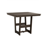 Berlin Gardens MGP Hudson Dining Height 40" x 40" Square Table with Hammered Top