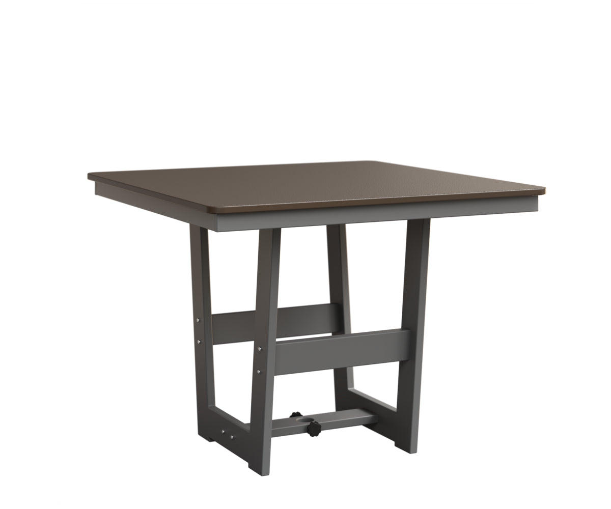 Berlin Gardens MGP Hudson Dining Height 40" x 40" Square Table with Hammered Top