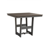 Berlin Gardens MGP Hudson Dining Height 40" x 40" Square Table with Hammered Top