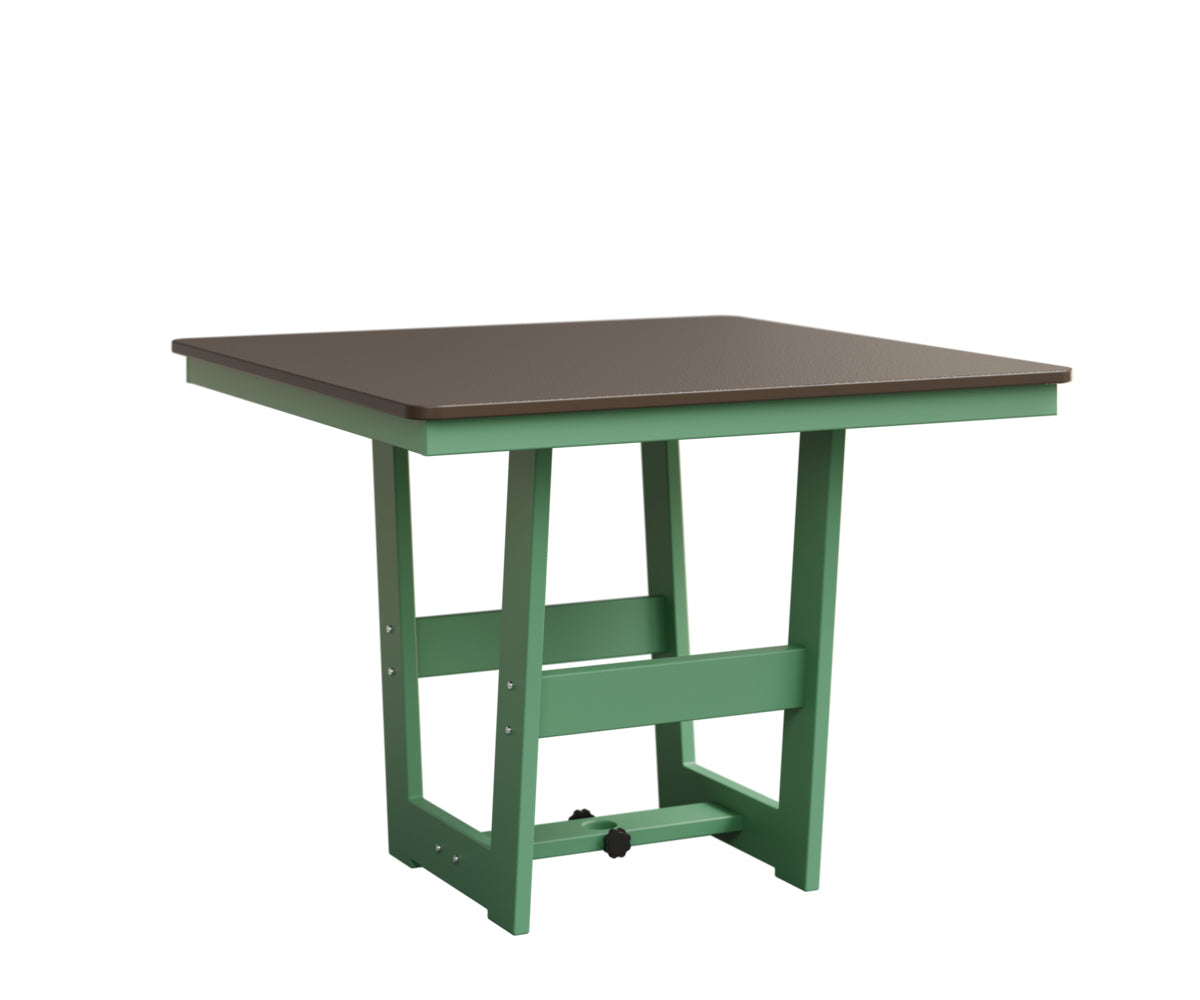 Berlin Gardens MGP Hudson Dining Height 40" x 40" Square Table with Hammered Top