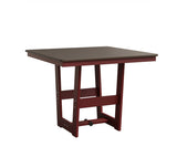 Berlin Gardens MGP Hudson Dining Height 40" x 40" Square Table with Hammered Top