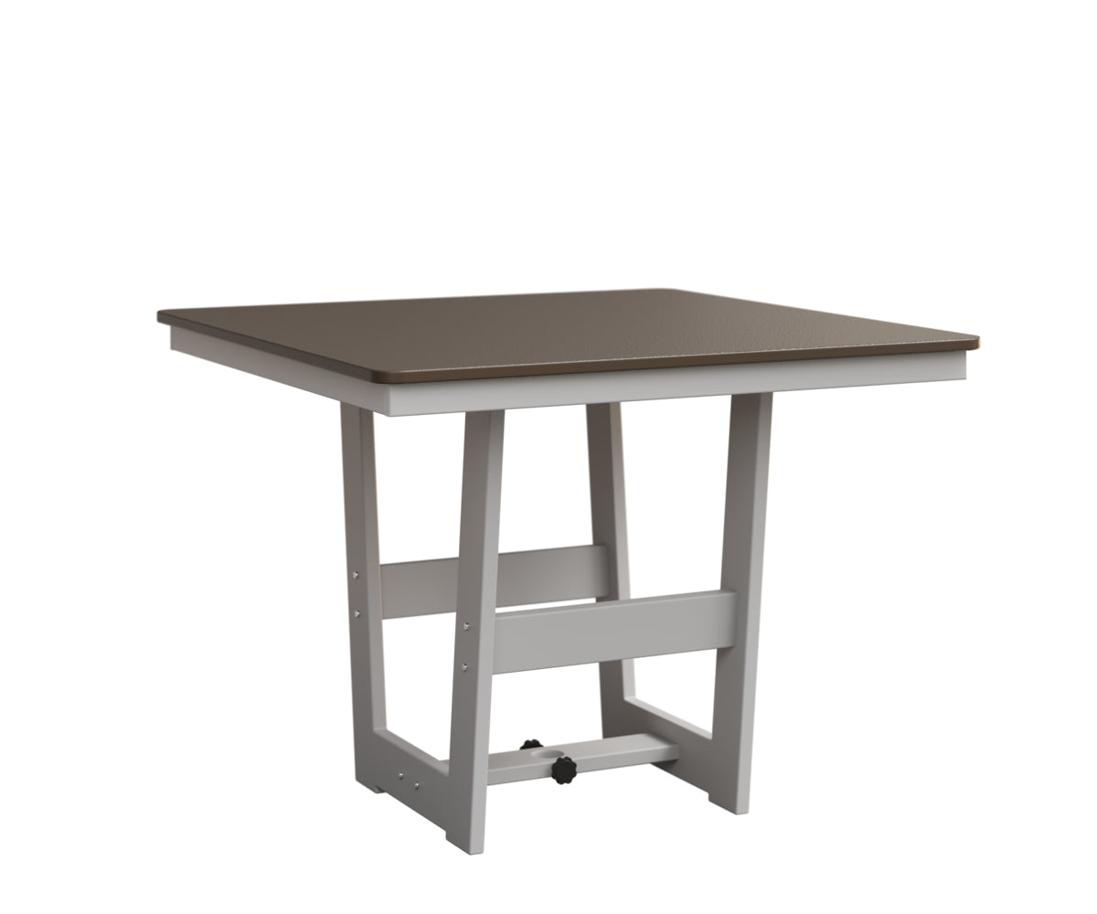 Berlin Gardens MGP Hudson Dining Height 40" x 40" Square Table with Hammered Top