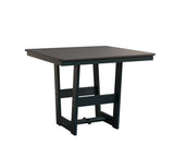 Berlin Gardens MGP Hudson Dining Height 40" x 40" Square Table with Hammered Top