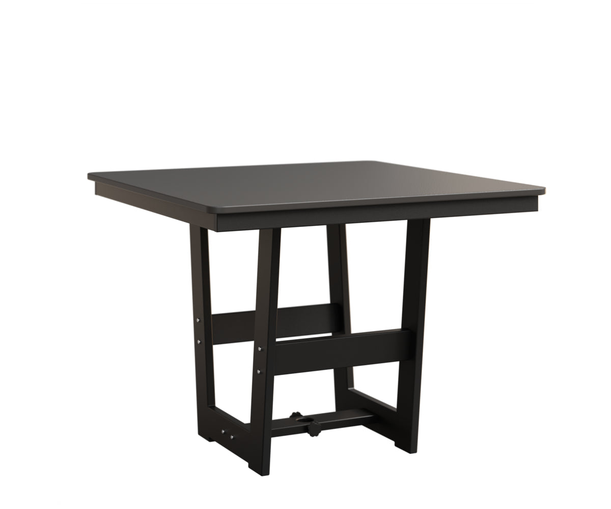 Berlin Gardens MGP Hudson Dining Height 40" x 40" Square Table with Hammered Top