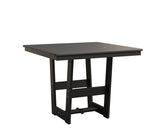 Berlin Gardens MGP Hudson Dining Height 40" x 40" Square Table with Hammered Top