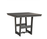 Berlin Gardens MGP Hudson Dining Height 40" x 40" Square Table with Hammered Top