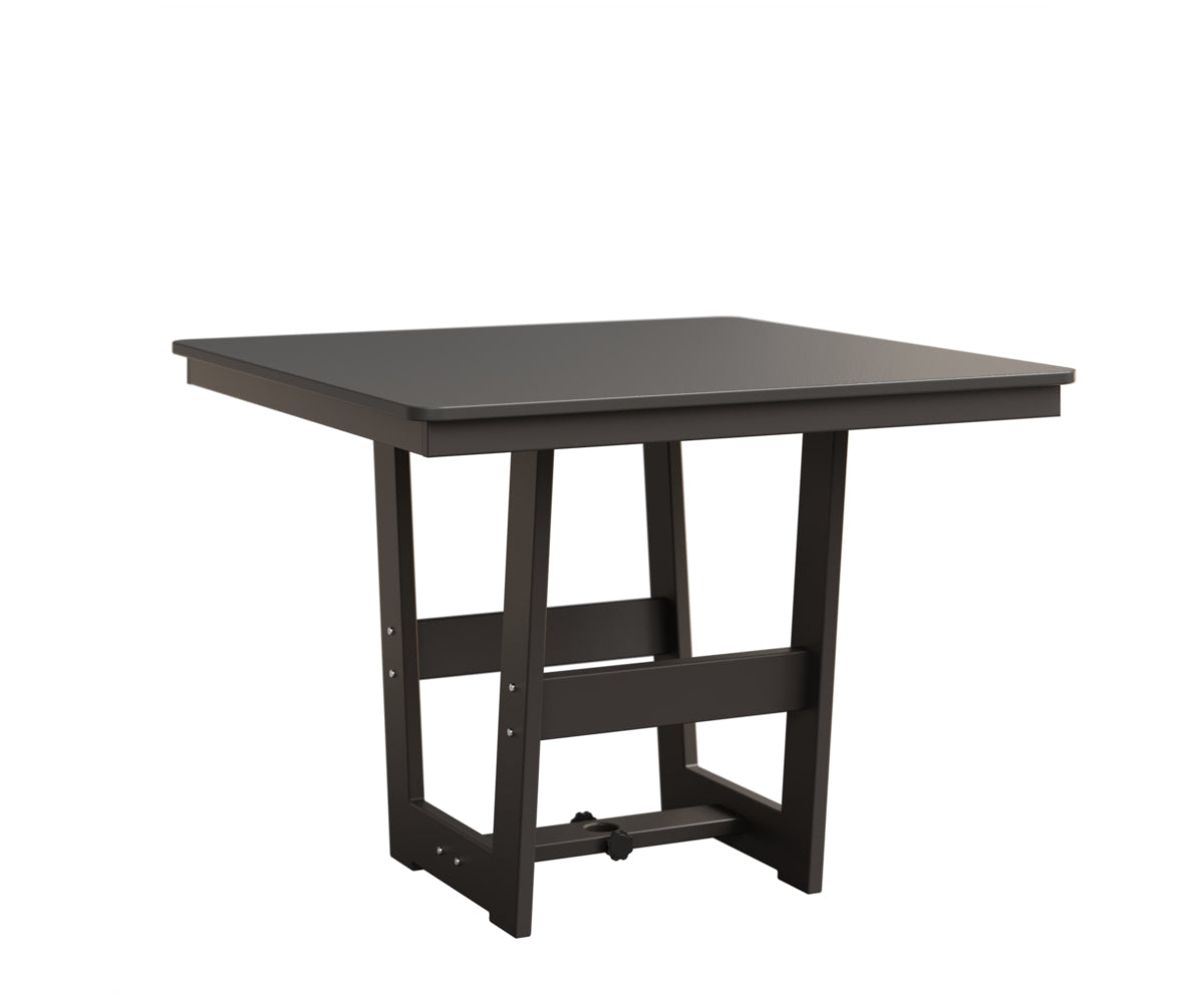 Berlin Gardens MGP Hudson Dining Height 40" x 40" Square Table with Hammered Top