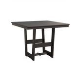 Berlin Gardens MGP Hudson Dining Height 40" x 40" Square Table with Hammered Top