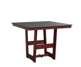 Berlin Gardens MGP Hudson Dining Height 40" x 40" Square Table with Hammered Top