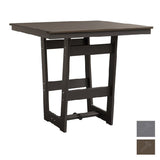 Berlin Gardens MGP Hudson Bar Height 40" x 40" Square Table with Hammered Top
