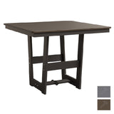 Berlin Gardens MGP Hudson Dining Height 40" x 40" Square Table with Hammered Top