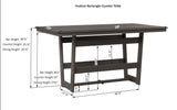 Berlin Gardens MGP Hudson Dining Height 40" x 70" Rectangle Table with Hammered Top