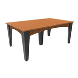 LuxCraft Island 44" x 72" Rectangular Dining Table