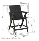 Berlin Gardens MGP Kinsley Counter Arm Chair