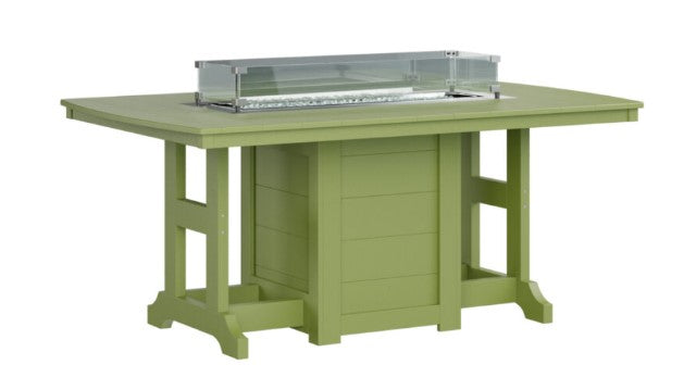 Berlin Gardens Garden Classic Standard Top 44" x 72" Rectangular Fire Dining Table