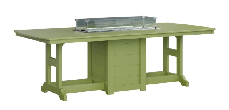 Berlin Gardens Garden Classic Standard Top 44" x 96" Rectangular Fire Bar Table