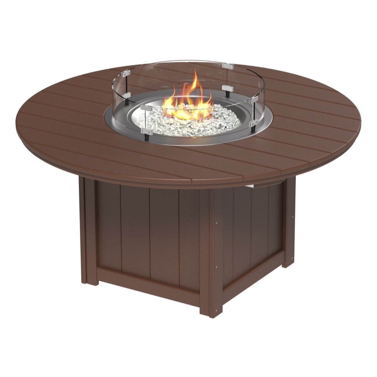 LuxCraft Lumin Fire Table 60" Round - Counter Height