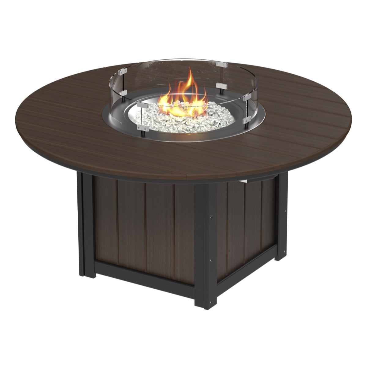 LuxCraft Lumin Fire Table 60" Round - Dining Height
