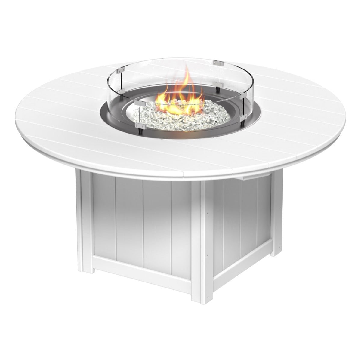LuxCraft Lumin Fire Table 60" Round - Dining Height